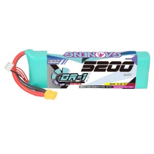 Литий-ионный аккумулятор GNB High Energy 5200 мАч 3S 11,1 В 150°C для электрических моделей RC масштаба 1/8 от KM Racing