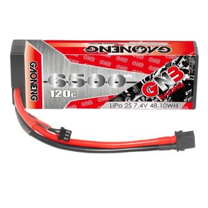 GNB High Energy 6500mAh 2S 7.4V 120C LiPo Battery for RC Car Model Toy GNB65002S120W