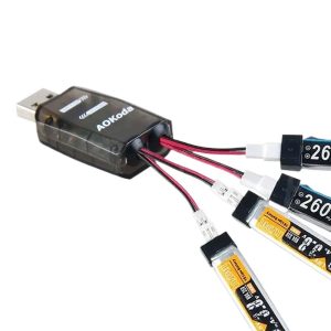 Aokoda CX405 1S Lithium Battery USB Powered 4-Channel PH20 Charger
