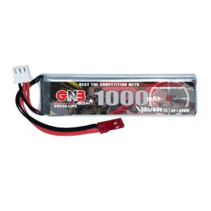 GNB High Energy 1000mAh 2S 7,4V 30C Lithium-Akku für RC-Spielzeug und Airsoft-Waffen GNB10002S30GA