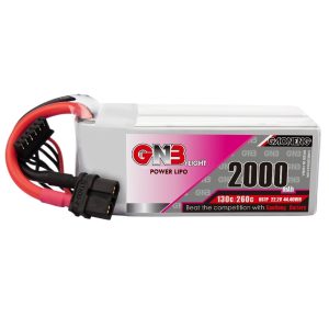 GNB High Energy 2000mAh 6S 22,2 V 130°C LiPo-Akku für FPV-Drohnen, RC-Flugzeuge und Modellautos