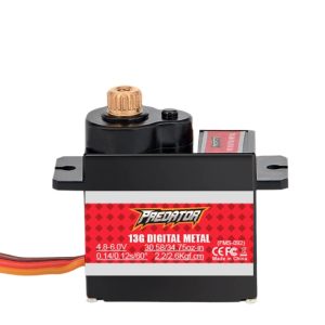 FMS Predator Fixed Wing All Metal 13g Analog Digital Steering Gear Servo for Model Aircraft High Precision