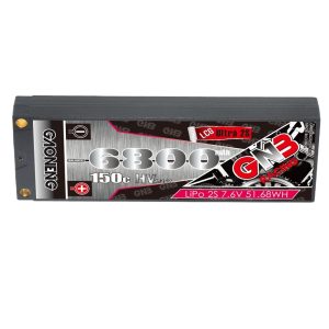 GNB High Energy 6800mAh 2S 7.6V 150C Hard Shell Lipo Battery for 1 10 RC Racing Car LCG HV