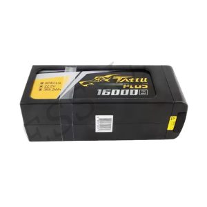 بطارية ليثيوم بوليمر Grignard PLUS سعة 16000 مللي أمبير/ساعة، 15 سي، 6 خلايا للطائرات بدون طيار المستخدمة في حماية النباتات والرسم الخرائطي والأمن