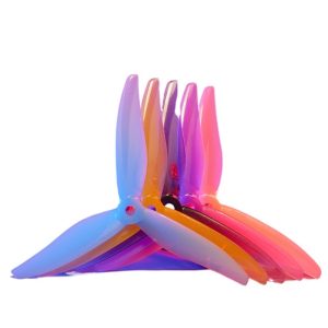 Gemfan 5129 Three Blade Propeller Racing Prop Yuki Collaboration Model Purple Clear