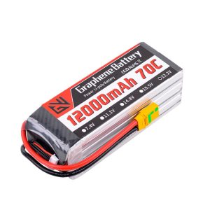 GW Guowei 12000mAh 6S 22.2V 70C High Rate LiPo Battery for FPV Fixed Wing Racing Car