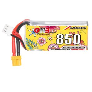 GNB High Energy 850mAh 2S 7.6V 120C HV LiPo Battery for 2-2.5inch FPV Drone Model Aircraft GNB8502S120AHV