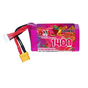 Аккумулятор LiPo GNB High Energy емкостью 1400 мАч, 4S, 14,8 В, 160°C для 5-дюймовых FPV-дронов и моделей самолетов GNB14004S160A