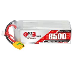 Високоенергетична літій-полімерна батарея GNB 8500 мА·год 4S 14,8 В 110°C для радіокерованих гелікоптерів, безпілотників та машин для захисту рослин
