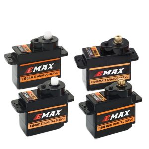 Цифровые рулевые редукторы EMAX ES08A, ES08MA, ES08D, ES08MD на 9 г и 12 г для радиоуправляемых моделей