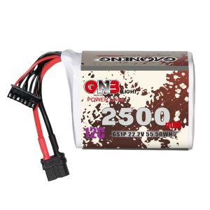 GNB 2500mAh 6S 22.2V 12C Li-ion FPV Lithium Battery for RC Aircraft Model GNB25006S12R