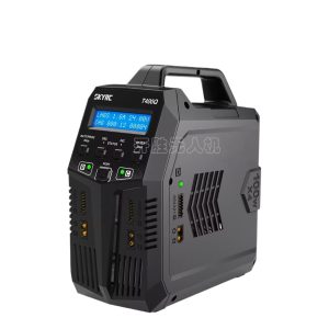 Зарядное устройство Skyrc T400Q на 4 канала с током 10 А и интеллектуальной балансировкой, с встроенным блоком питания переменного/постоянного тока для радиоуправляемых автомобилей, лодок и дронов FPV