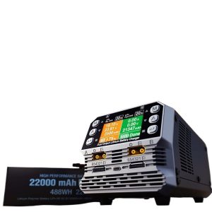 Зарядное устройство для литиевых аккумуляторов высокого напряжения PC1080neo 6S для моделей самолетов и дронов, 540 Вт, 2 порта, совместимо с аккумуляторами 450 В