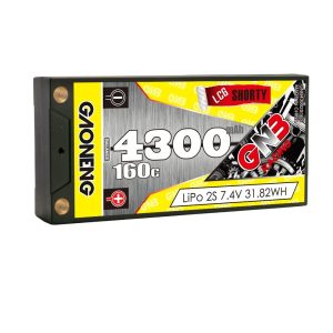 GNB High Energy 4300mAh 2S 7.4V 160C RC Racing Thin Electric Lithium Battery for 1/12 Drift Big Foot Off Road