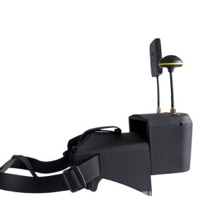 نظارات FPV 800D بتردد 5.8 جيجاهرتز و40 قناة، ذات شاشة مقسمة بحجم 5 بوصة ومسجل فيديو مدمج