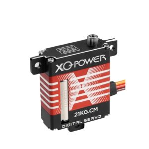 Сервопривод XQ-S2221F плоской конструкции с крутящим моментом 22 кг и стальными зубьями – высокая скорость и точность для больших беспилотников с фиксированным крылом