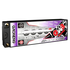GNB 9000mAh 2S 7,6V 130°C HV-LiPo-Akku mit Kupferrohr und robustem Gehäuse für RC-Autos