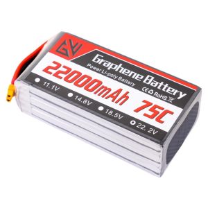 GW Model Aircraft Battery 6S 22.2V 22000mAh 75C Racing Drone High Rate Lipo Battery 13inch 15inch