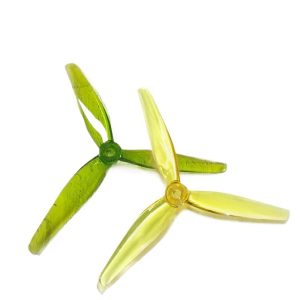 Hqprop Ethix P2 Three Blade Propeller 5.1x2.9x3 FPV Drone Freestyle Flight Yellow Green