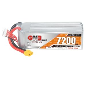 GNB High Energy 7200mAh 6S 22.8V 70C HV Lipo Battery for RC Helicopter Drone Model