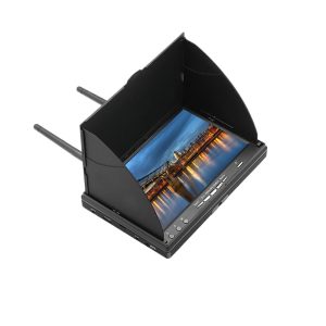 FPV 7inch Dual Receiving Handheld Screen 58g All In One Display Monitor Built In DVR