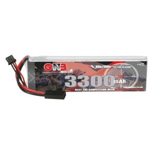 LiPo-акумулятор GNB High Energy на 3300 мА·годин, 2S, 7,4 В, 80°C для радіокерованих іграшок та реальних полів CS
