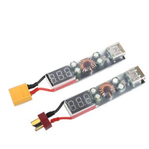 USB to XT60 T Plug Charger for FPV Drone Lipo Battery with Reverse Connection Protection