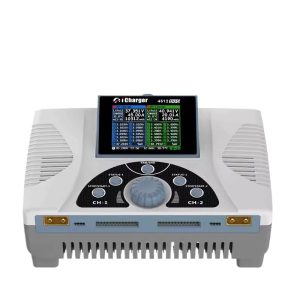 Зарядное устройство iCharger 4512Duo с двумя каналами, мощностью 2800 Вт и поддержкой 12S для аккумуляторов моделей самолетов; поддерживает китайский язык