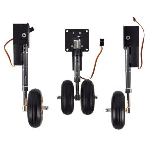 Three Point Electronic Retraction Landing Gear Set with Wheels for 40 70 Class Imagery Machine