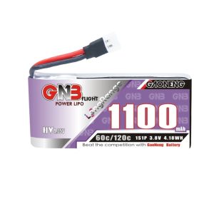 GNB High Energy 1100mAh 1S 3 8V 60C HV Lipo Battery for Indoor FPV Traversing Drone