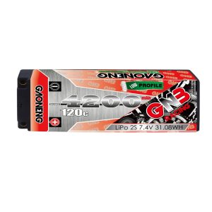 GNB High Energy 4200 mAh 2S 7,4 V 120°C LiPo-Akku für ferngesteuerte Autos und Geländemodelle