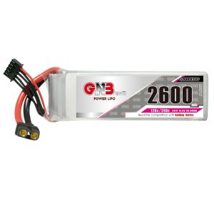 GNB High Energy 2600mAh 4S 14.8V 120C LiPo Battery for FPV Fixed Wing Aircraft