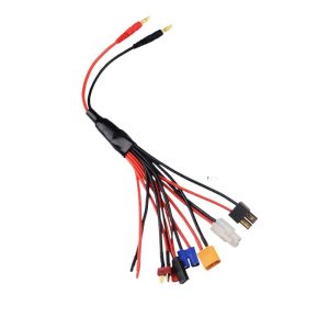 B6 Charger 1 to 8 Conversion Line Banana Head TRX XT60 EC3 Tamiya JST Wiring Adapter