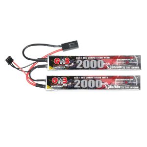 Аккумулятор GNB High Energy на 2000 мАч, 2S, 7,4 В, 30C для электрических игрушек и устройств в реальных условиях